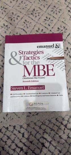 Strategies & Tactics for MBE 7th edition