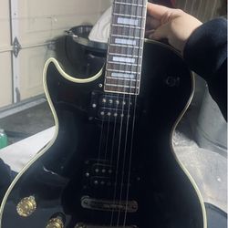 🎸Left-Handed Vintage Les Paul Custom Style Electric Guitar