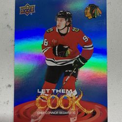 2025-26 Upper Deck Series 2 - Connor Bedard #LTC-20 Let Them Cook Blackhawks