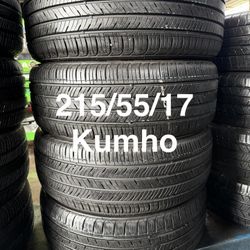 215/55/17 (4) Kumho Solus TA31+ 