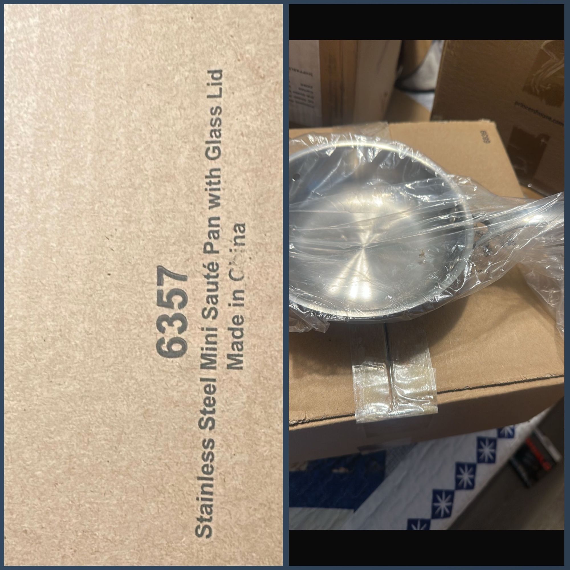 Princess House Healthy Cook-Solutions® 6357 | Stainless steel Mini Sauté Pan with Glass Lid