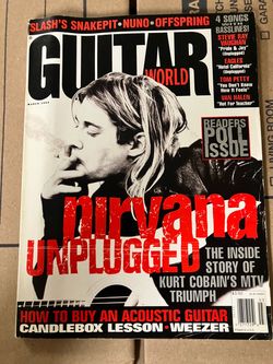 Vintage 1995 Nirvana Kurt Cobain Guitar World Magazine