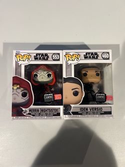 Funko Pop Star Wars Gaming Greats Lot Merrin 553 Iden Versio 460 GameStop Exclusive