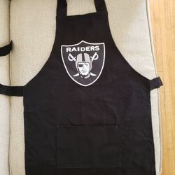 Raiders Apron, Chef, Cook, Bbq, Grill, Food, Football