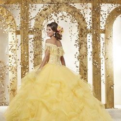 Dress For Quinceañera Yellow. 