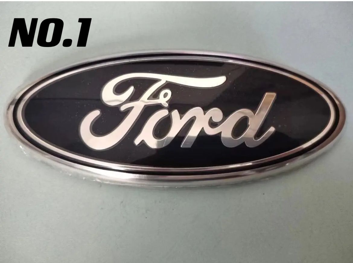 13$FORD BLACK LOGO Emblem 7 Inch Front Grill Tailgate Black 2003-2016 F150 F250 350