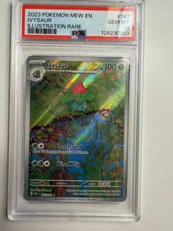 2023 POKEMON MEW EN IVYSAUR ILLUSTRATION RARE #167 PSA 10