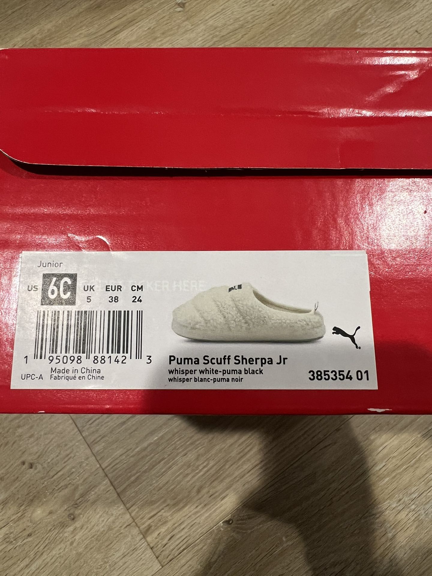 Puma scuff Sherpa Jr. NWT Size 6c