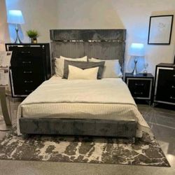 New 4pc Bedroom Set In Box 📦 Buy Now Pay Later $39 Down No Credit Needed For Finance 