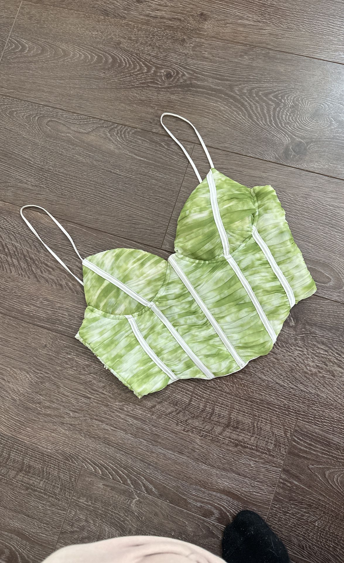 Ruched Bustier Crop Top