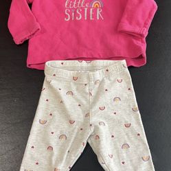 Baby Girl “Little Sister” Outfit  