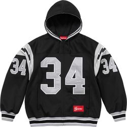 Supreme Football Zip Up Hooded Sweatshirt 