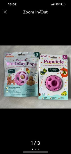 WOOF Pupsicle Treat Dispensing Dog Toy & Treat-$FIRM