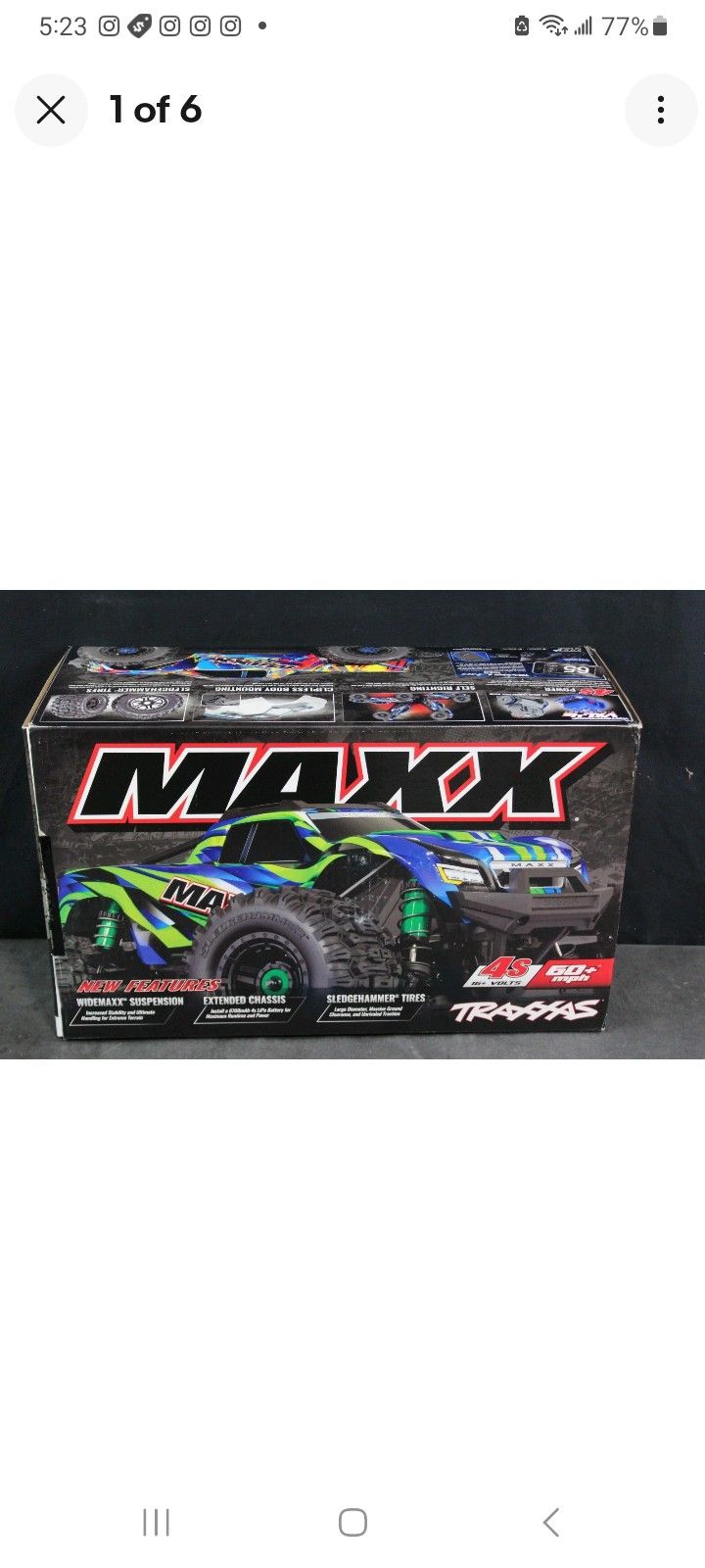 BRAND NEW Traxxas WideMaxx Maxx 4s v2 RC MONSTER TRUCK - Brand Spanking New - Open Box! Very Fast & Durable!