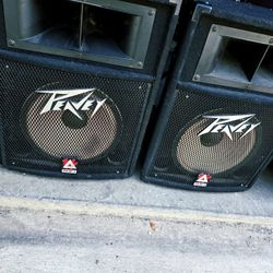2 Peavey TLS 1 2002 Two-way 500w PA Speakers