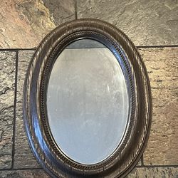 Antique Oval-Shaped Mirror
