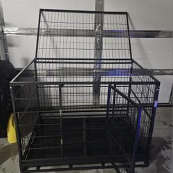 XL Dog Cage With Removable Tray