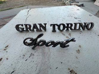 1972–1976 Ford Gran Torino Sport OEM Emblems – Original Factory Badges