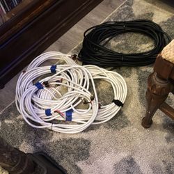 Assorted Speaker And Subwoofer Wires/cables