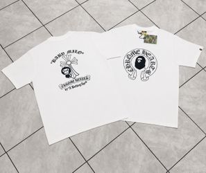 Brand new a bathing ape x chrome hard Milo tshirt size medium and large available