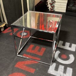 Mirrored Side Table 