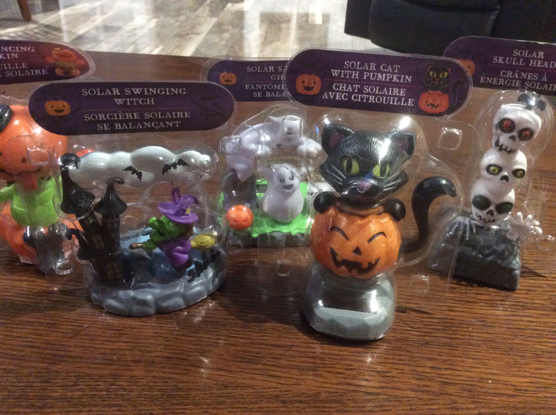 Brand new solar Halloween characters, set of five all different