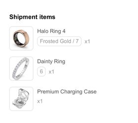 Halo Ring 4 size 7 with charging case