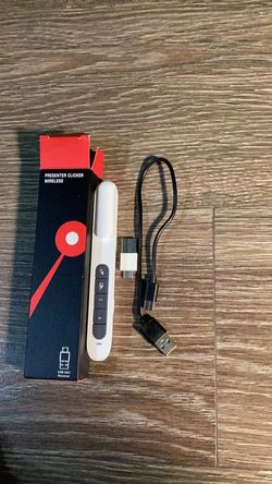 Presentation Clicker Wireless Presenter,2.4GHz Presenter Clicker PPT Clicker on Laptop Computer, Presentation Remote Clicker for Office Classroom