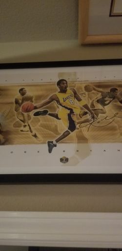 🐍💜💛 Kobe Bryant Lakers Upper Deck Limited Edition UDA 34/208 not Lebron James MJ Jordan Panini Jersey Basketball🐍