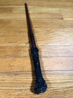 Harry Potter Style Wizard Wand Brown Black Textured Handle 13" Collectible Cosplay