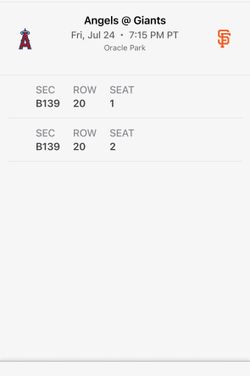 San Francisco giants tickets