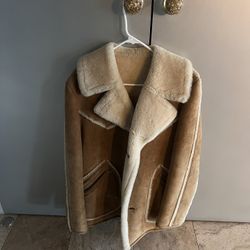 Vintage Men's Sheepskin coat/ Marlborough man, size 38