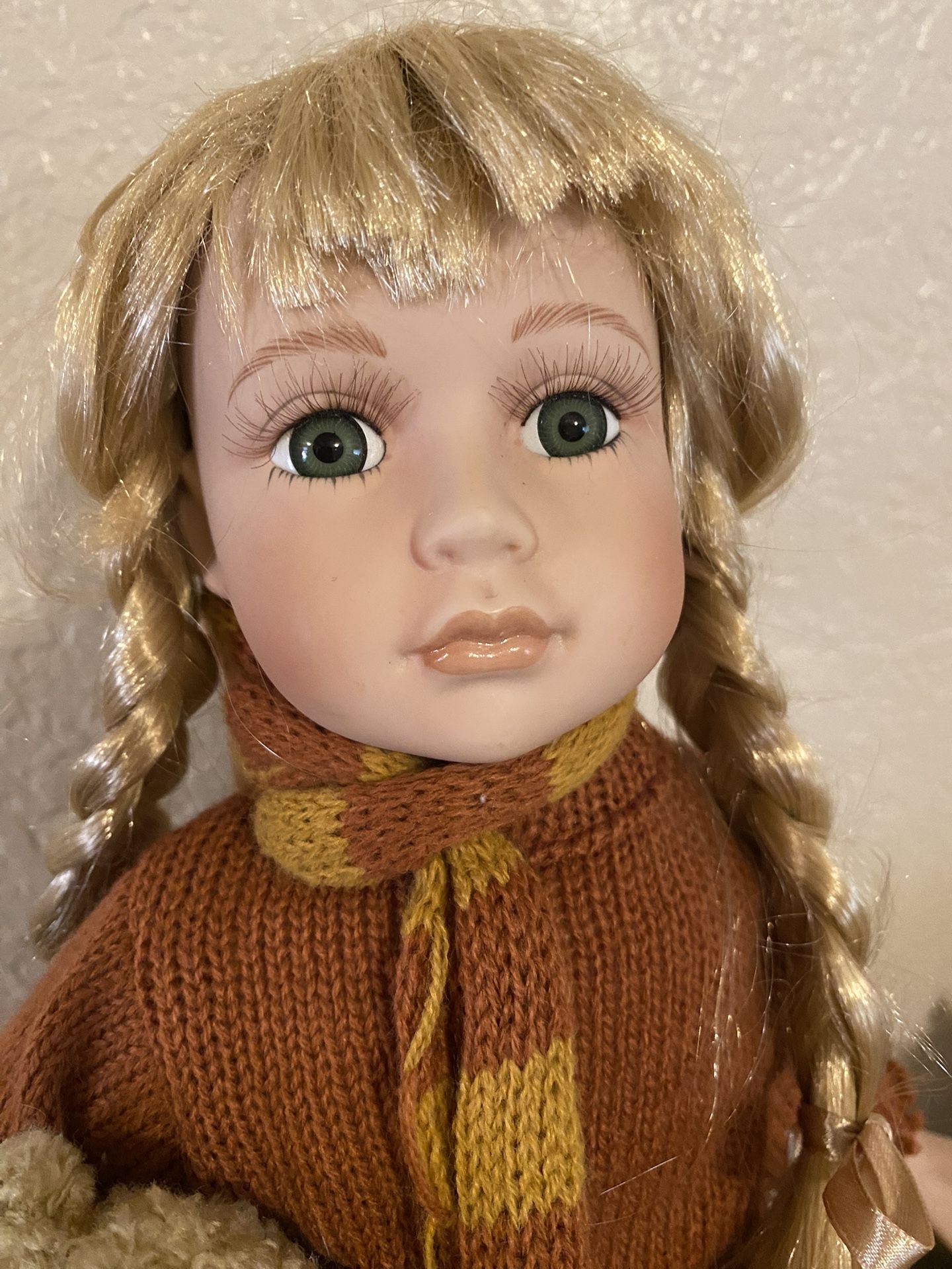 A porcelain doll