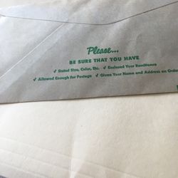 Montgomery Wards Order Envelope A28