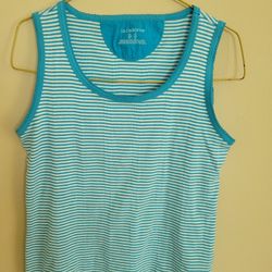 Liz Claiborne Sleeveless Turquoise Top Xl