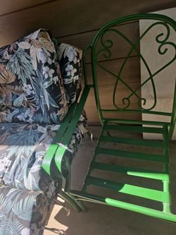 VINTAGE IRON CHAIRS 2 CHAIRS