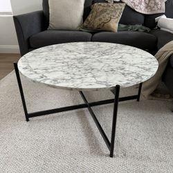 Faux Marble Coffee Table