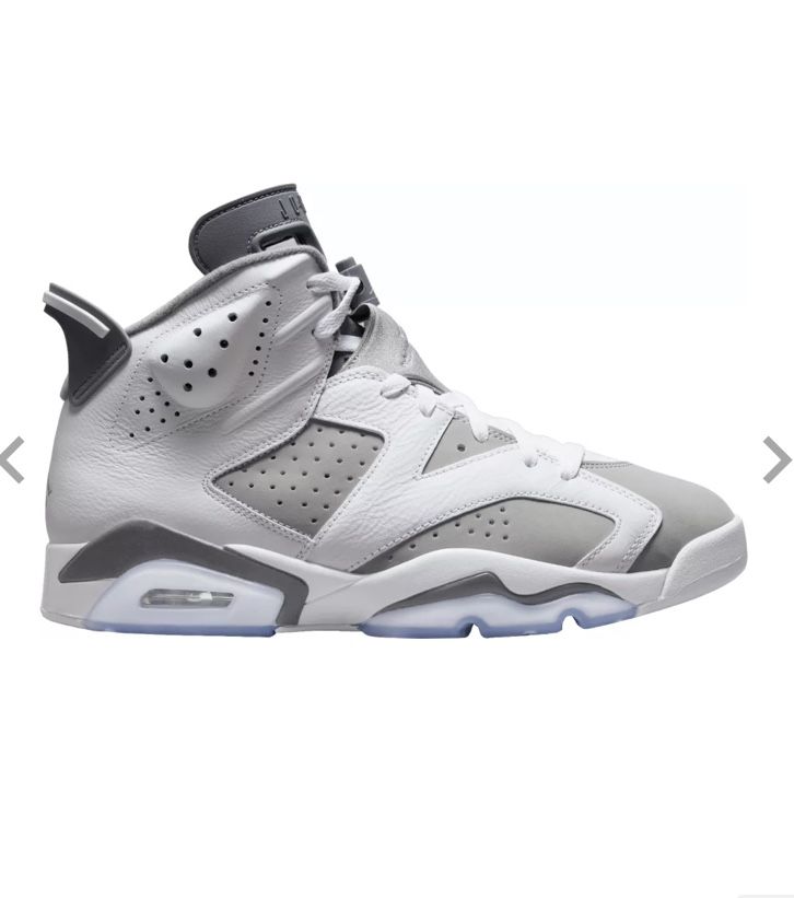 Air Jordan Retro 6 White And Grey