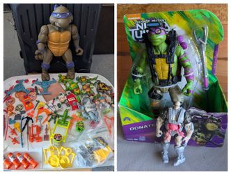 Large Teenage Mutant Ninja Turtles Figure and Accessories Lot