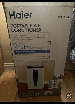 Haier 12,000 BTU Portable AC – Like New – Original Box