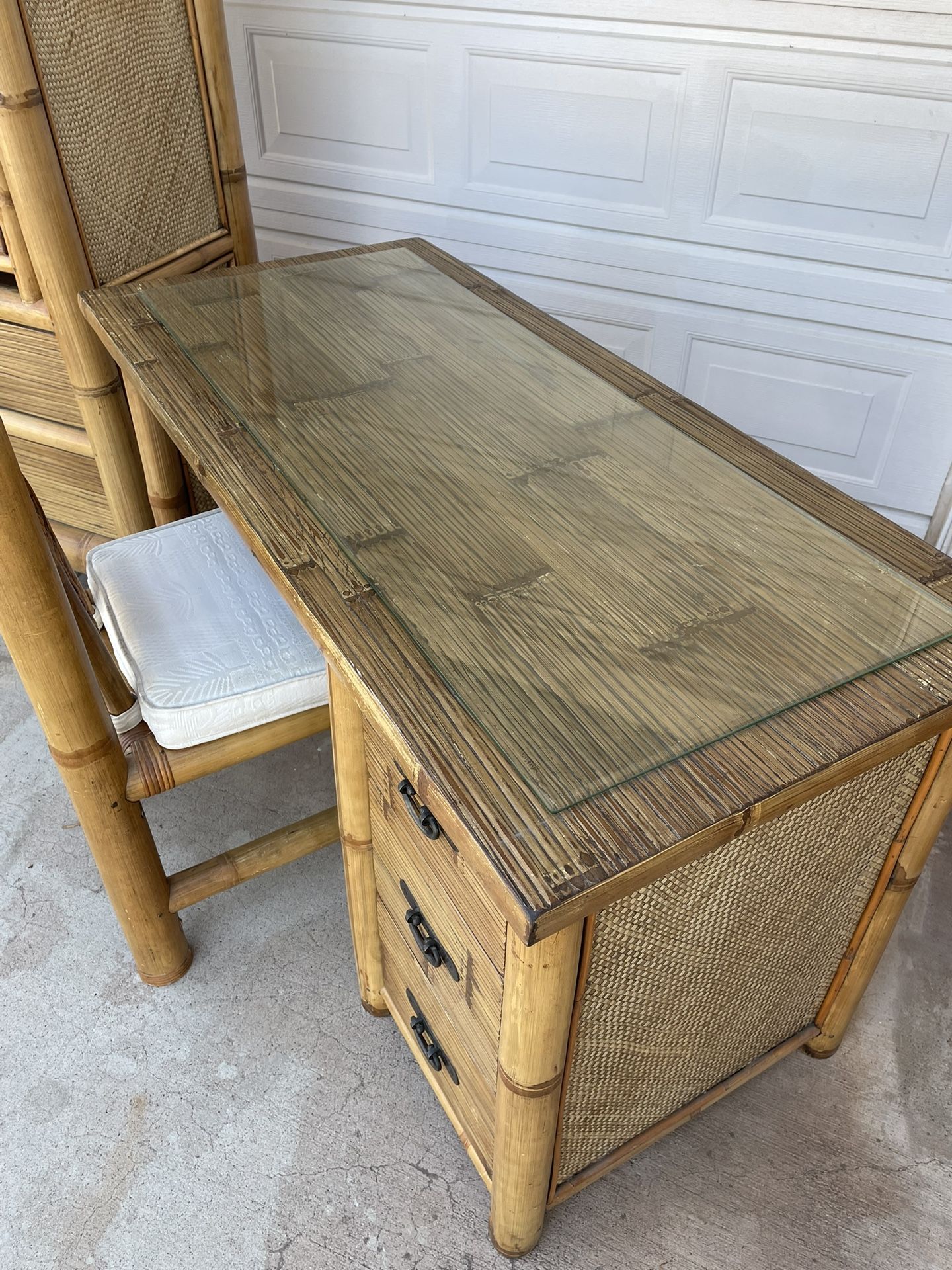 Bamboo Desk And Chair