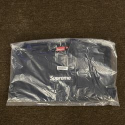 Supreme Washed Box Logo Crewneck Sweatshirt Navy - Size Large IN HAND