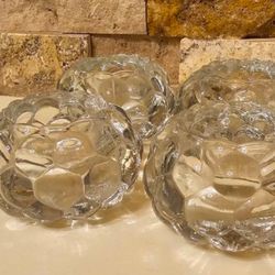 Heavy Duty Bubble Design Tea Light Candle Holders