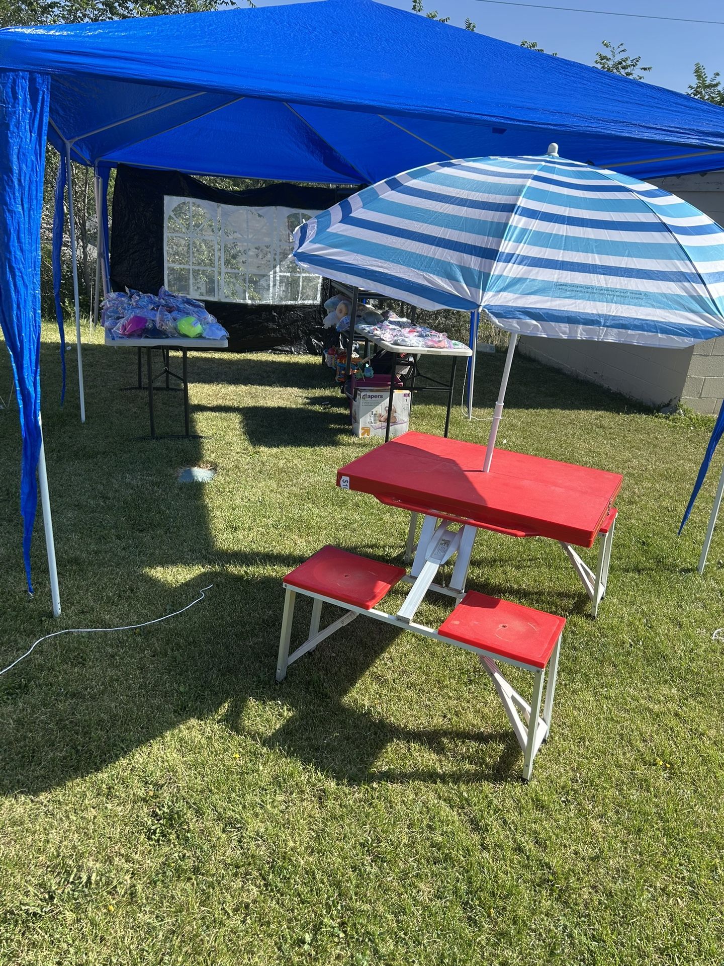 Umbrella And Table 