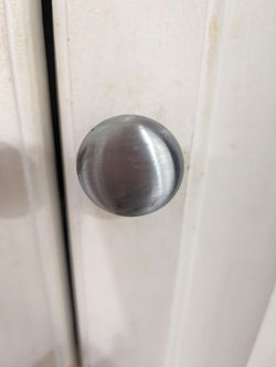 Brushed Satin Nickel Round Mushroom Cabinet Knobs (1” Diameter)