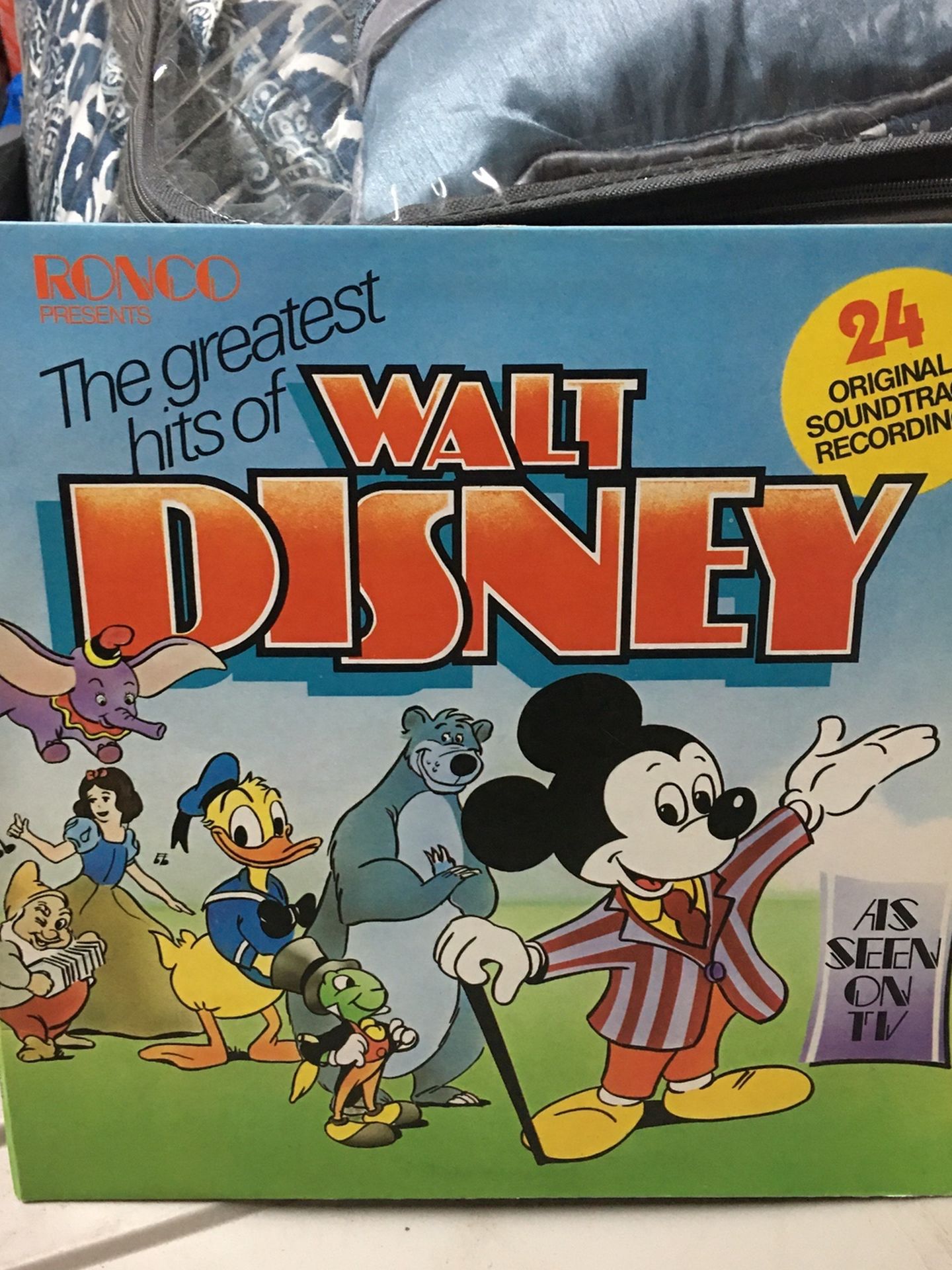 1975 Ronco Presents The Greatest Hits Of Walt Disney As Seen On Tv 24 Original Soundtrack Recordings