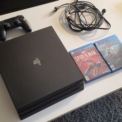 Ps4 Pro 1 Tb 2 Games God Of War Spiderman for Sale in Lake