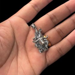 Handmade 925 Sterling Silver Lord Shiva with Nandi Pendant | 10g Hindu Jewelry