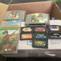 nintendo 64,Gameboy,and one switch game