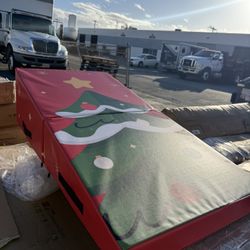 Kangaroo Hoppers Incline Gymnastics Mat, Folding Wedge for Kids Tumbling, Skill Training, Multiple Colors Cheese Mat for Gymnastics, Home 